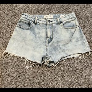 Pacsun high rise jean shorts